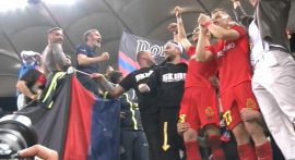 Mihai Stoica, umplut de s?nge la Arena Națională, după ce FCSB a c?știgat titlul!