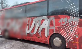 Autocarul celor de la UTA, vandalizat la Cluj! Cine ar fi vinovații | FOTO&VIDEO