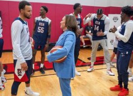 Lobby puternic pentru Kamala Harris la Jocurile Olimpice ? Discursuri ferme ale lui Steph Curry și Allyson (...)